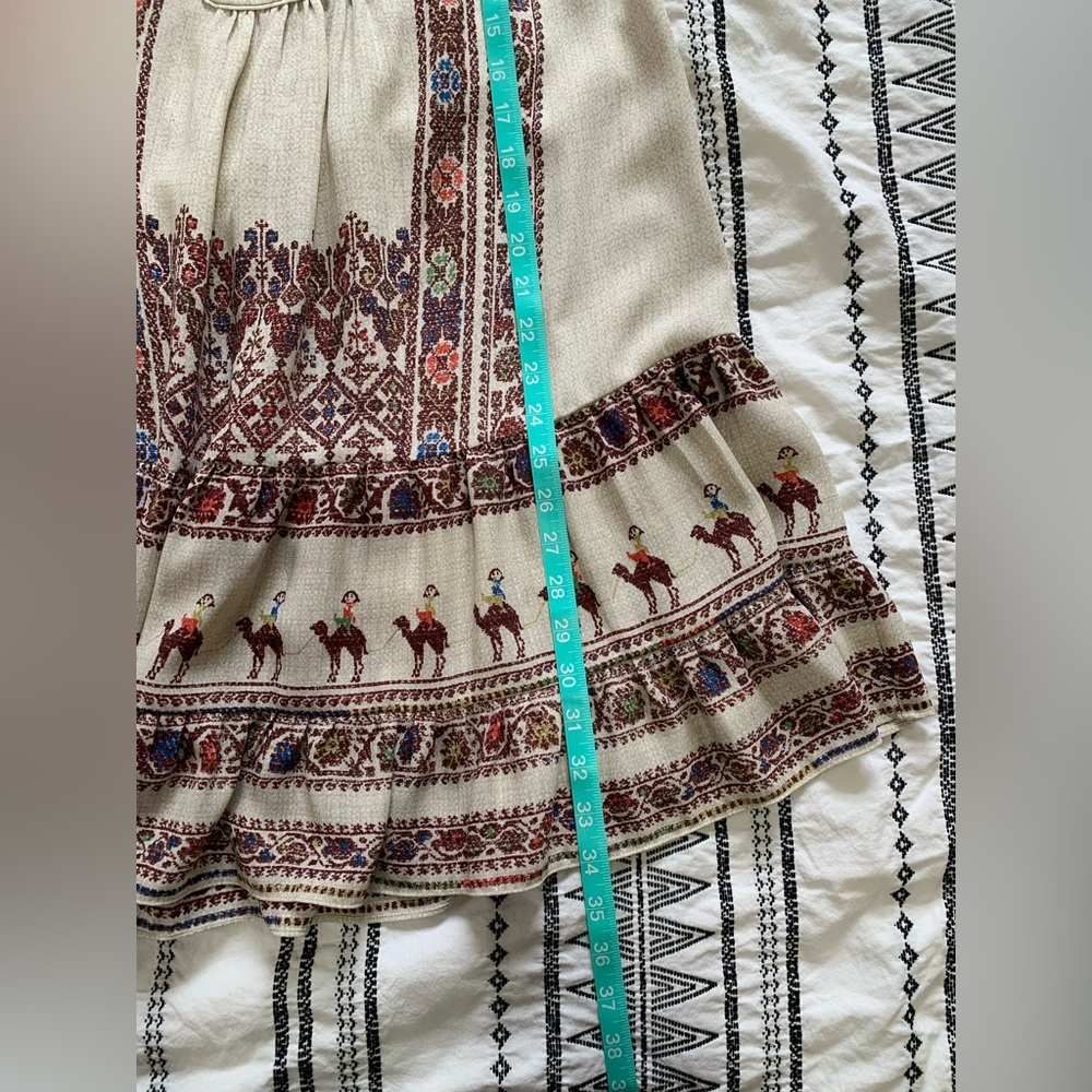 BCBG MaxAzria | Printed Ruffle Summer Dress - Picture 12 of 13